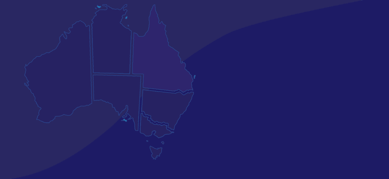 Map of Queensland, Australia showing where Super Claims Assist helps people claim TPD insurance from superannuation